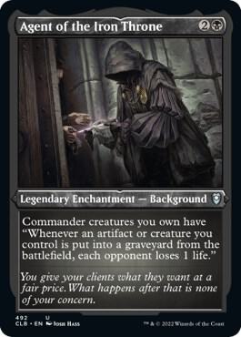Agent of the Iron Throne (Foil Etched) [Commander Legends: Battle for Baldur's Gate] 492