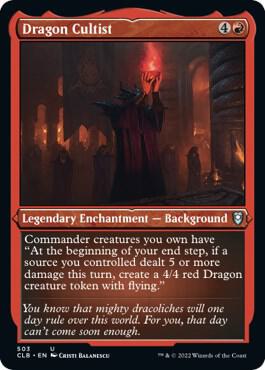 Dragon Cultist (Foil Etched) [Commander Legends: Battle for Baldur's Gate] 503