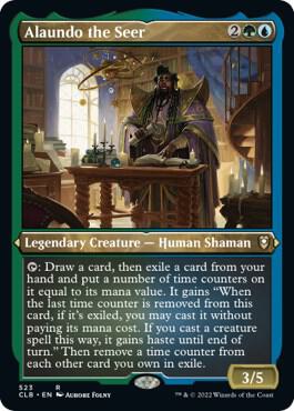 Alaundo the Seer (Foil Etched) [Commander Legends: Battle for Baldur's Gate] 523