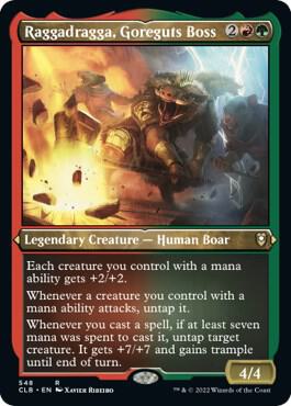 Raggadragga, Goreguts Boss (Foil Etched) [Commander Legends: Battle for Baldur's Gate] 548