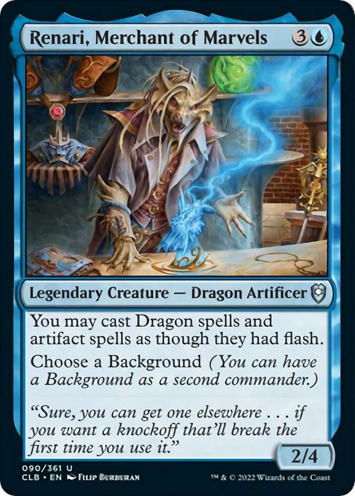 Renari, Merchant of Marvels [Commander Legends: Battle for Baldur's Gate] 90