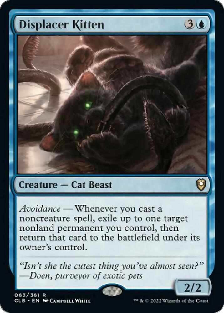 Displacer Kitten [Commander Legends: Battle for Baldur's Gate] 63