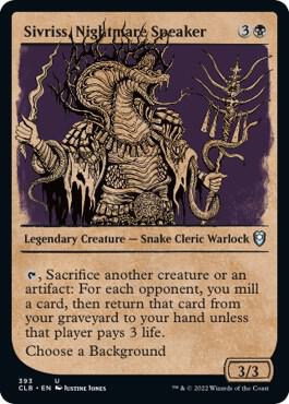 Sivriss, Nightmare Speaker (Showcase) [Commander Legends: Battle for Baldur's Gate] 393