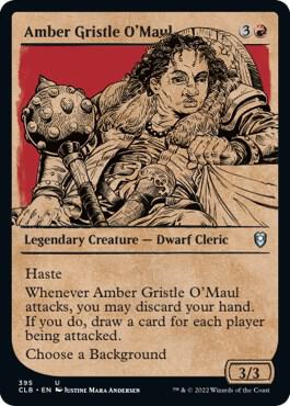 Amber Gristle O'Maul (Showcase) [Commander Legends: Battle for Baldur's Gate] 395