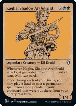 Kagha, Shadow Archdruid (Showcase) [Commander Legends: Battle for Baldur's Gate] 426
