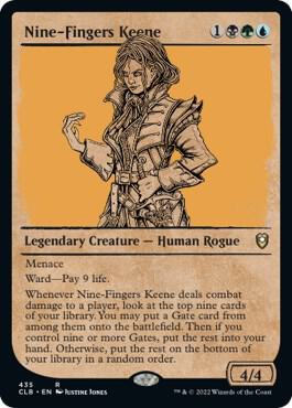 Nine-Fingers Keene (Showcase) [Commander Legends: Battle for Baldur's Gate] 435