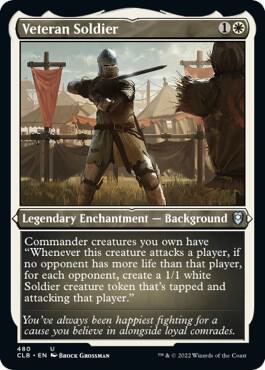 Veteran Soldier (Foil Etched) [Commander Legends: Battle for Baldur's Gate] 480