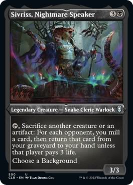 Sivriss, Nightmare Speaker (Foil Etched) [Commander Legends: Battle for Baldur's Gate] 500