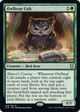 Owlbear Cub [Commander Legends: Battle for Baldur's Gate] 246