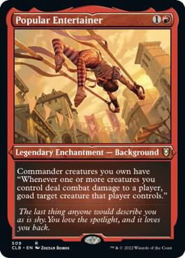 Popular Entertainer (Foil Etched) [Commander Legends: Battle for Baldur's Gate] 509