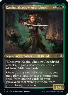 Kagha, Shadow Archdruid (Foil Etched) [Commander Legends: Battle for Baldur's Gate] 537