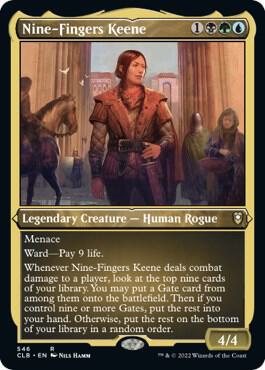 Nine-Fingers Keene (Foil Etched) [Commander Legends: Battle for Baldur's Gate] 546