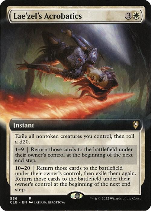 Lae'zel's Acrobatics (Extended Art) [Commander Legends: Battle for Baldur's Gate] 556