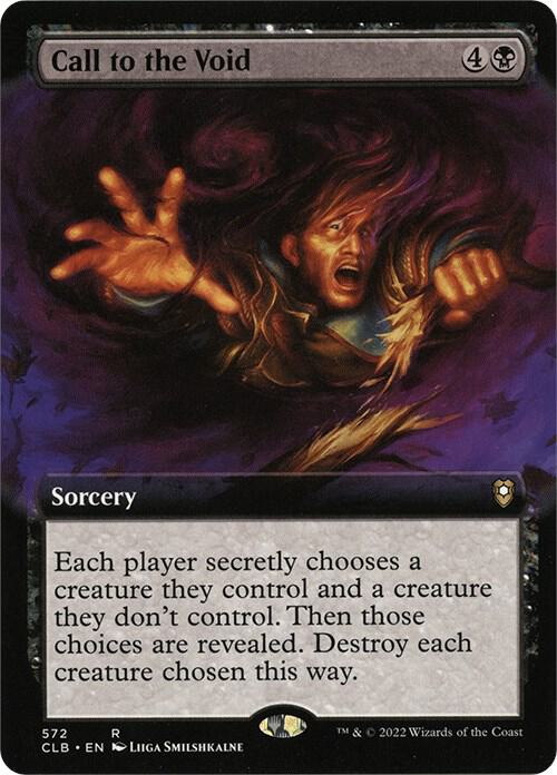 Call to the Void (Extended Art) [Commander Legends: Battle for Baldur's Gate] 572