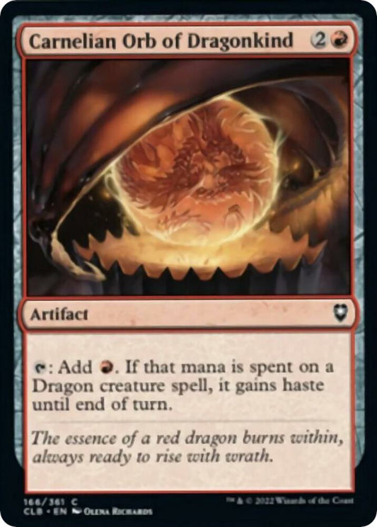 Carnelian Orb of Dragonkind [Commander Legends: Battle for Baldur's Gate] 166