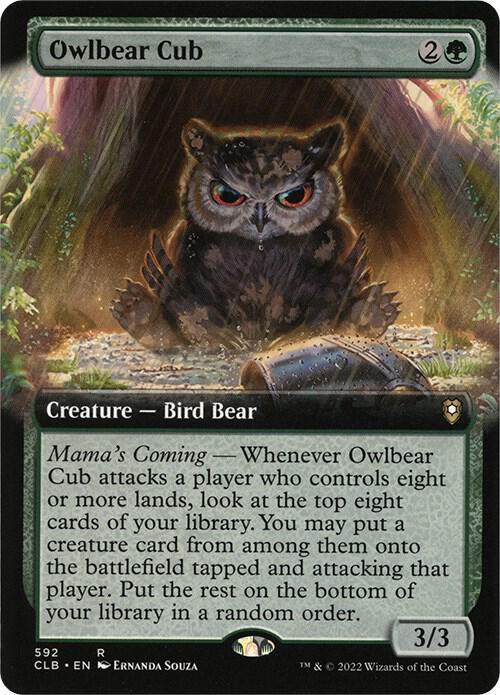 Owlbear Cub (Extended Art) [Commander Legends: Battle for Baldur's Gate] 592