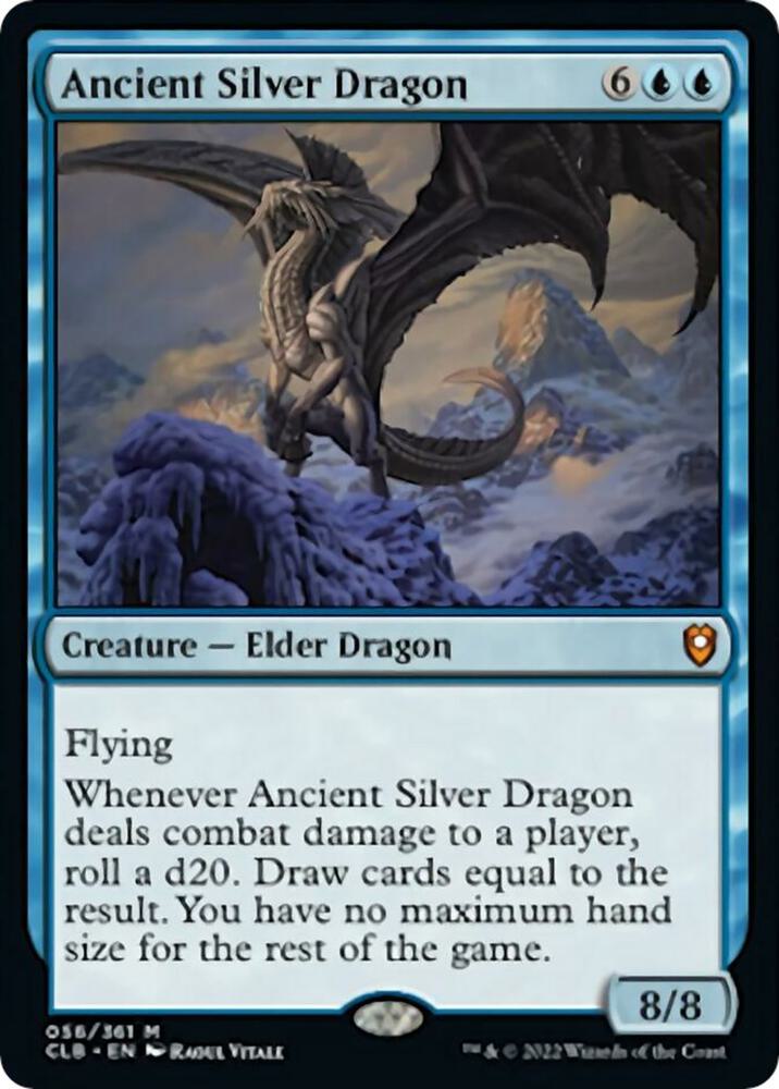 Ancient Silver Dragon [Commander Legends: Battle for Baldur's Gate] 56