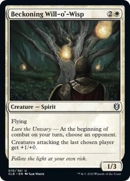 Beckoning Will-o'-Wisp [Commander Legends: Battle for Baldur's Gate] 10