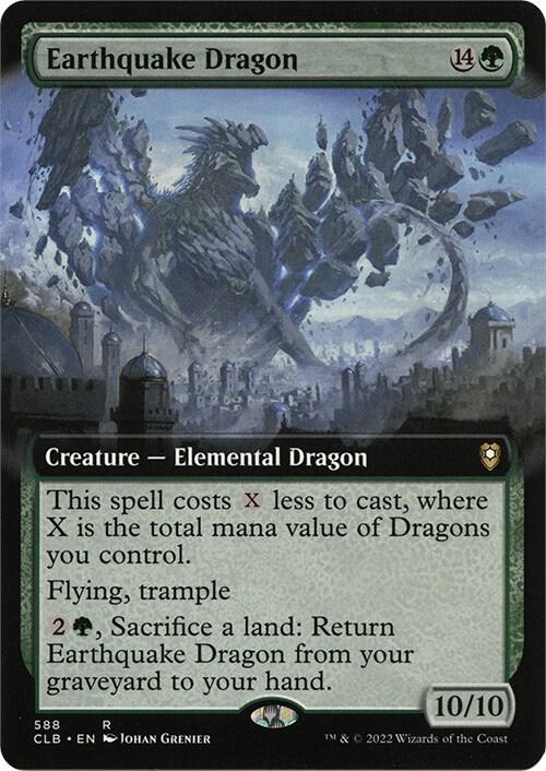 Earthquake Dragon (Extended Art) [Commander Legends: Battle for Baldur's Gate] 588