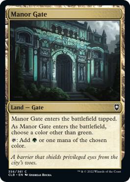 Manor Gate [Commander Legends: Battle for Baldur's Gate] 356
