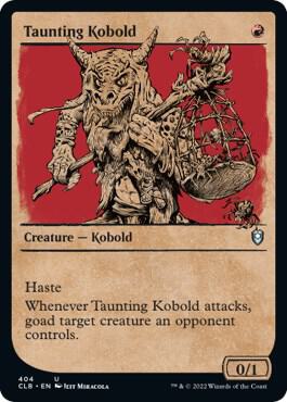 Taunting Kobold (Showcase) [Commander Legends: Battle for Baldur's Gate] 404