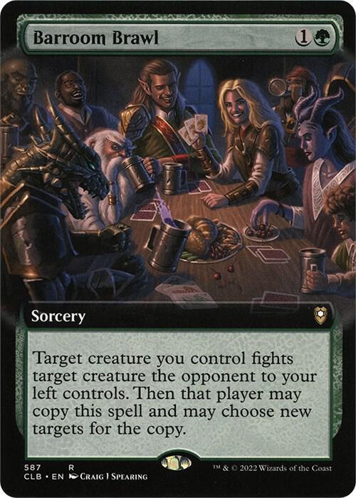 Barroom Brawl (Extended Art) [Commander Legends: Battle for Baldur's Gate] 587