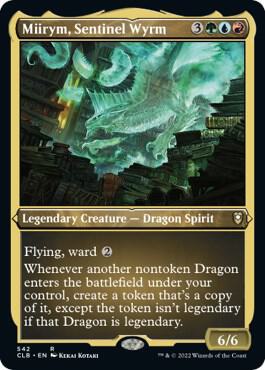 Miirym, Sentinel Wyrm (Foil Etched) [Commander Legends: Battle for Baldur's Gate] 542