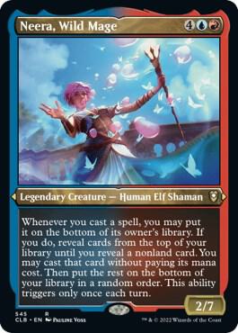 Neera, Wild Mage (Foil Etched) [Commander Legends: Battle for Baldur's Gate] 545