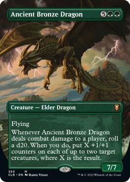 Ancient Bronze Dragon (Borderless) [Commander Legends: Battle for Baldur's Gate] 369