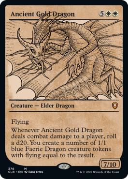 Ancient Gold Dragon (Showcase) [Commander Legends: Battle for Baldur's Gate] 376