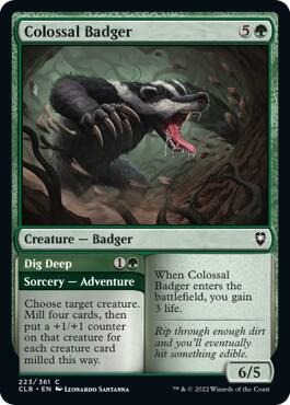Colossal Badger [Commander Legends: Battle for Baldur's Gate] 223