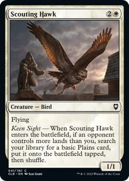 Scouting Hawk [Commander Legends: Battle for Baldur's Gate] 41