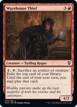 Warehouse Thief [Commander Legends: Battle for Baldur's Gate] 205