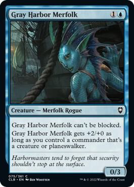 Gray Harbor Merfolk [Commander Legends: Battle for Baldur's Gate] 75