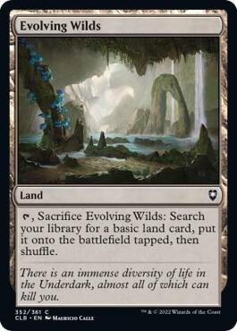 Evolving Wilds [Commander Legends: Battle for Baldur's Gate] 352