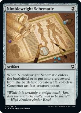 Nimblewright Schematic [Commander Legends: Battle for Baldur's Gate] 330