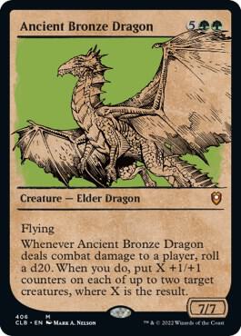 Ancient Bronze Dragon (Showcase) [Commander Legends: Battle for Baldur's Gate] 406