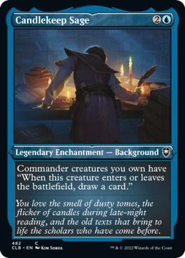 Candlekeep Sage (Foil Etched) [Commander Legends: Battle for Baldur's Gate] 482