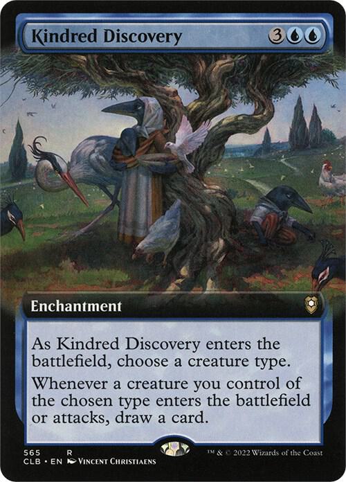 Kindred Discovery (Extended Art) [Commander Legends: Battle for Baldur's Gate] 565