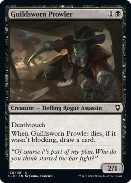 Guildsworn Prowler [Commander Legends: Battle for Baldur's Gate] 130