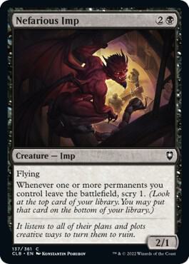 Nefarious Imp [Commander Legends: Battle for Baldur's Gate] 137