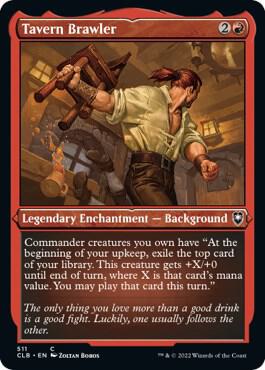 Tavern Brawler (Foil Etched) [Commander Legends: Battle for Baldur's Gate] 511