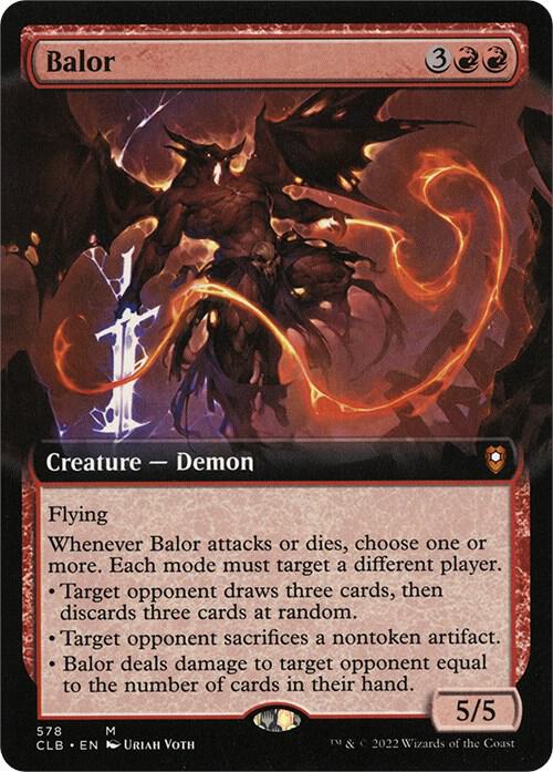 Balor (Extended Art) [Commander Legends: Battle for Baldur's Gate] 578