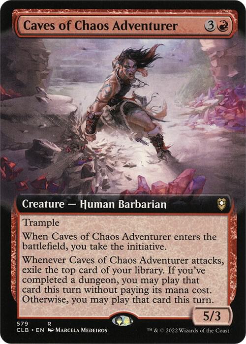 Caves of Chaos Adventurer (Extended Art) [Commander Legends: Battle for Baldur's Gate] 579
