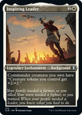 Inspiring Leader (Foil Etched) [Commander Legends: Battle for Baldur's Gate] 475