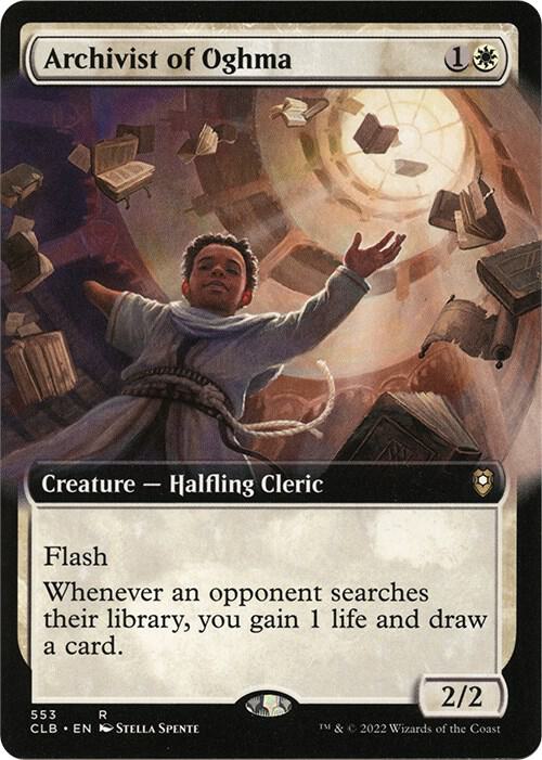Archivist of Oghma (Extended Art) [Commander Legends: Battle for Baldur's Gate] 553
