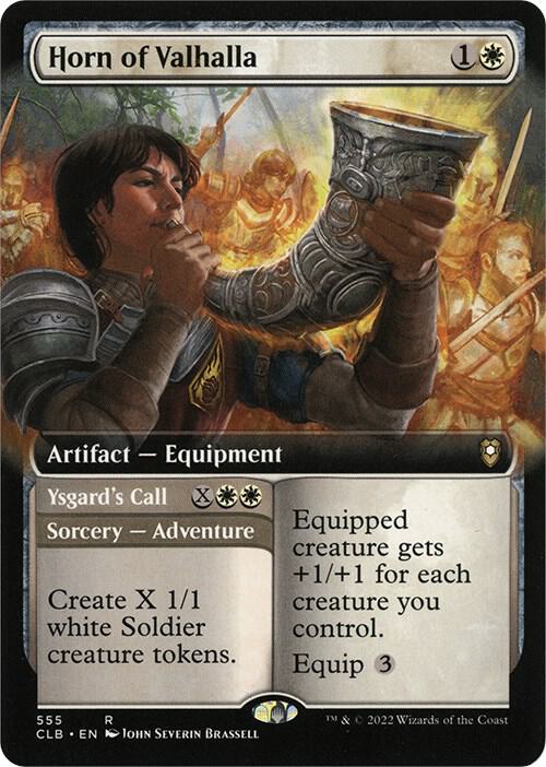 Horn of Valhalla (Extended Art) [Commander Legends: Battle for Baldur's Gate] 555