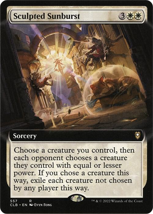 Sculpted Sunburst (Extended Art) [Commander Legends: Battle for Baldur's Gate] 557