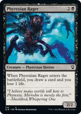 Phyrexian Rager [Commander Legends: Battle for Baldur's Gate] 766