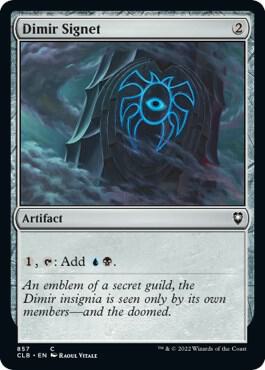 Dimir Signet [Commander Legends: Battle for Baldur's Gate] 857